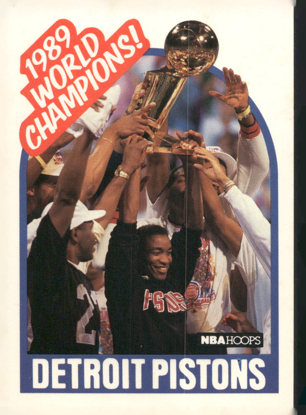 1989-90 Hoops #353a Detroit Pistons Champions