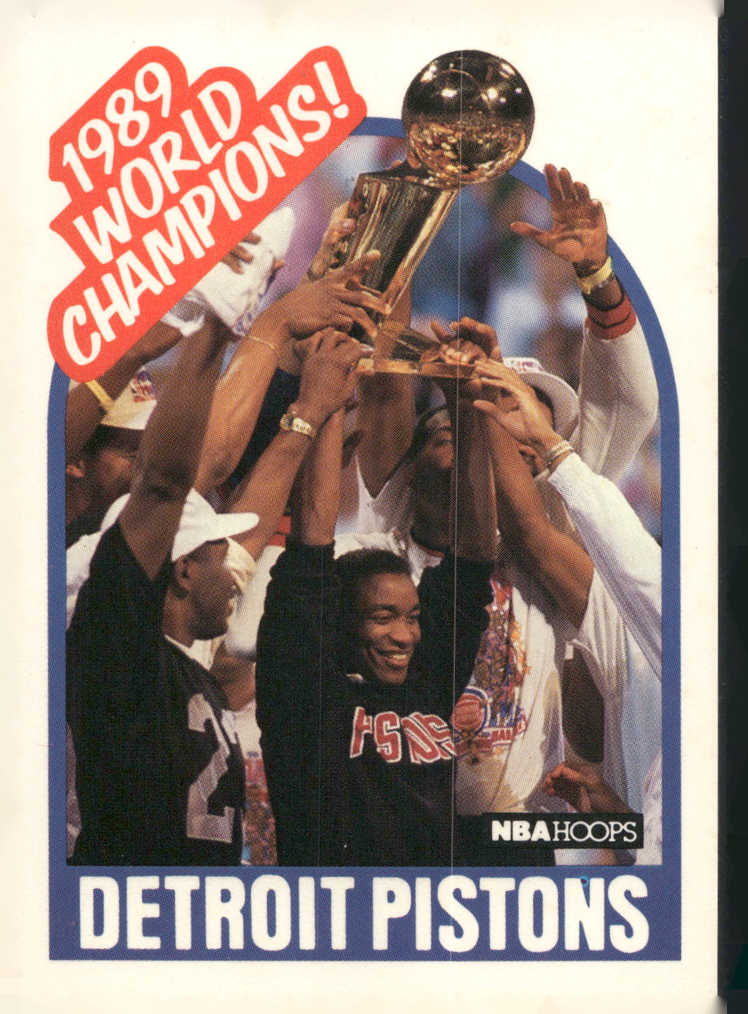 1989-90 Hoops #353a Detroit Pistons Champions