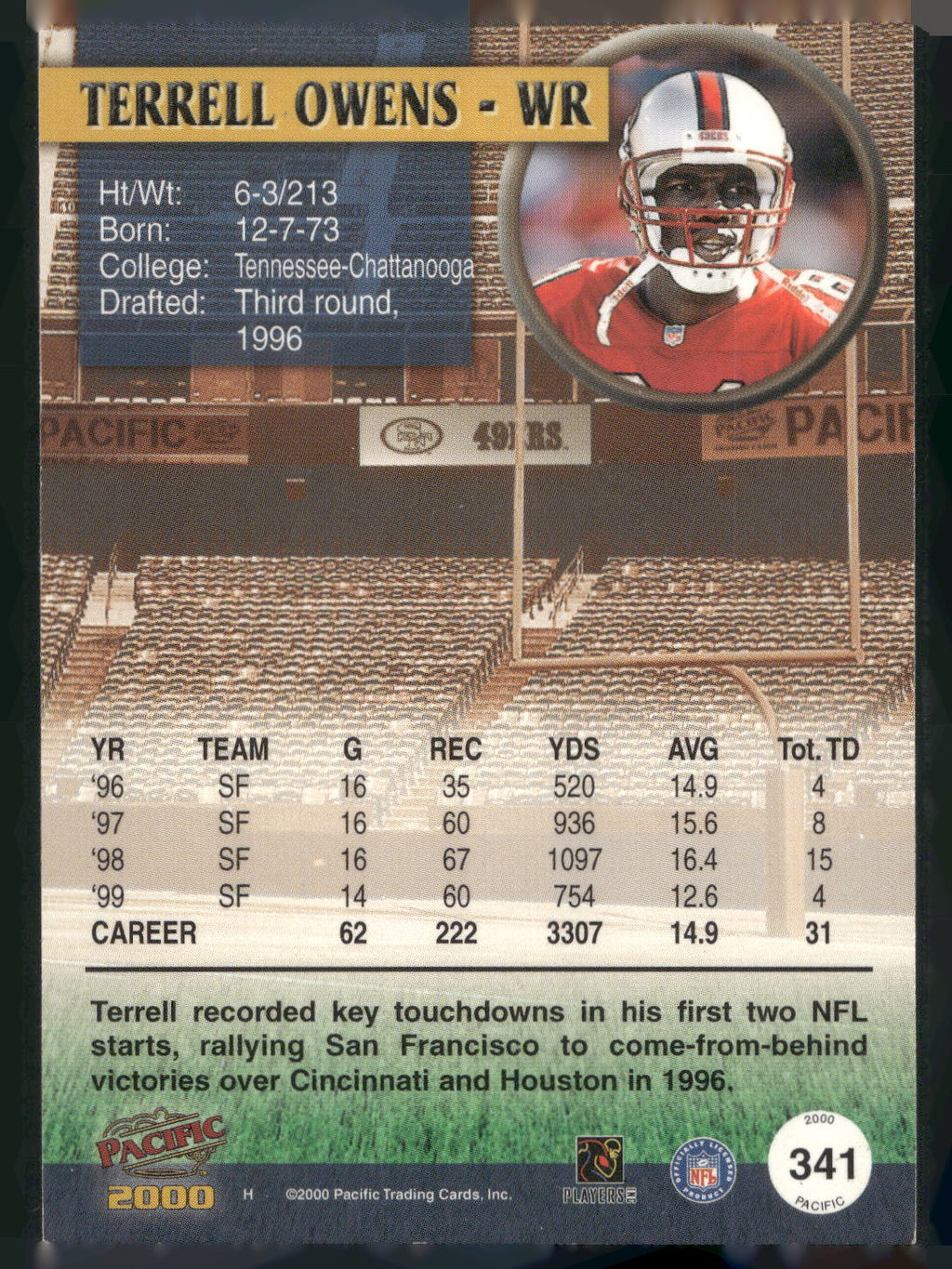 2000 Pacific #341 Terrell Owens