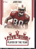 2023 SAGE HIT #FS-2 Jerry Rice Five Star Red