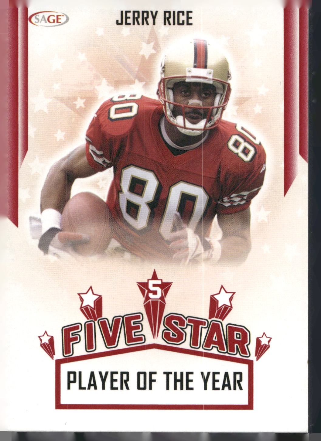 2023 SAGE HIT #FS-2 Jerry Rice Five Star Red