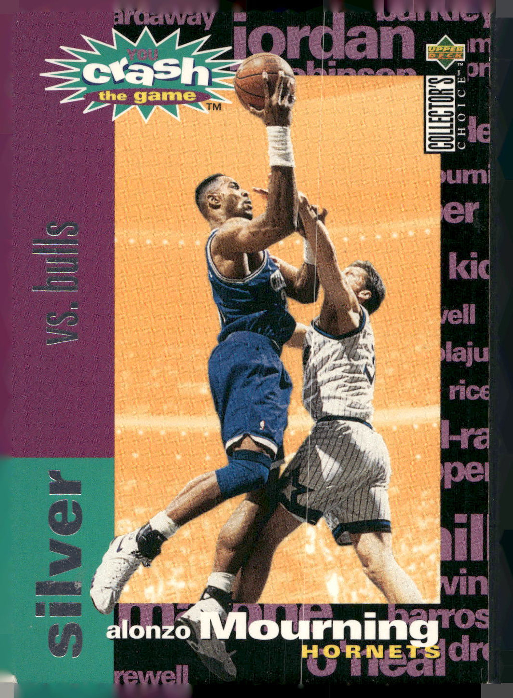 1995-96 Collector's Choice #C9 Alonzo Mourning You Crash the Game Silver