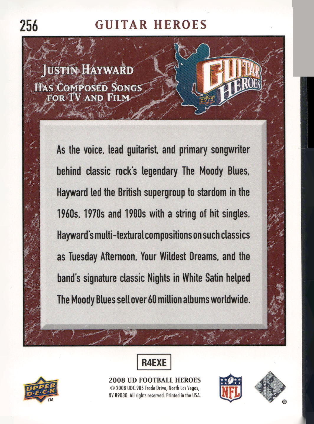 2008 Upper Deck Heroes #256 Justin Hayward
