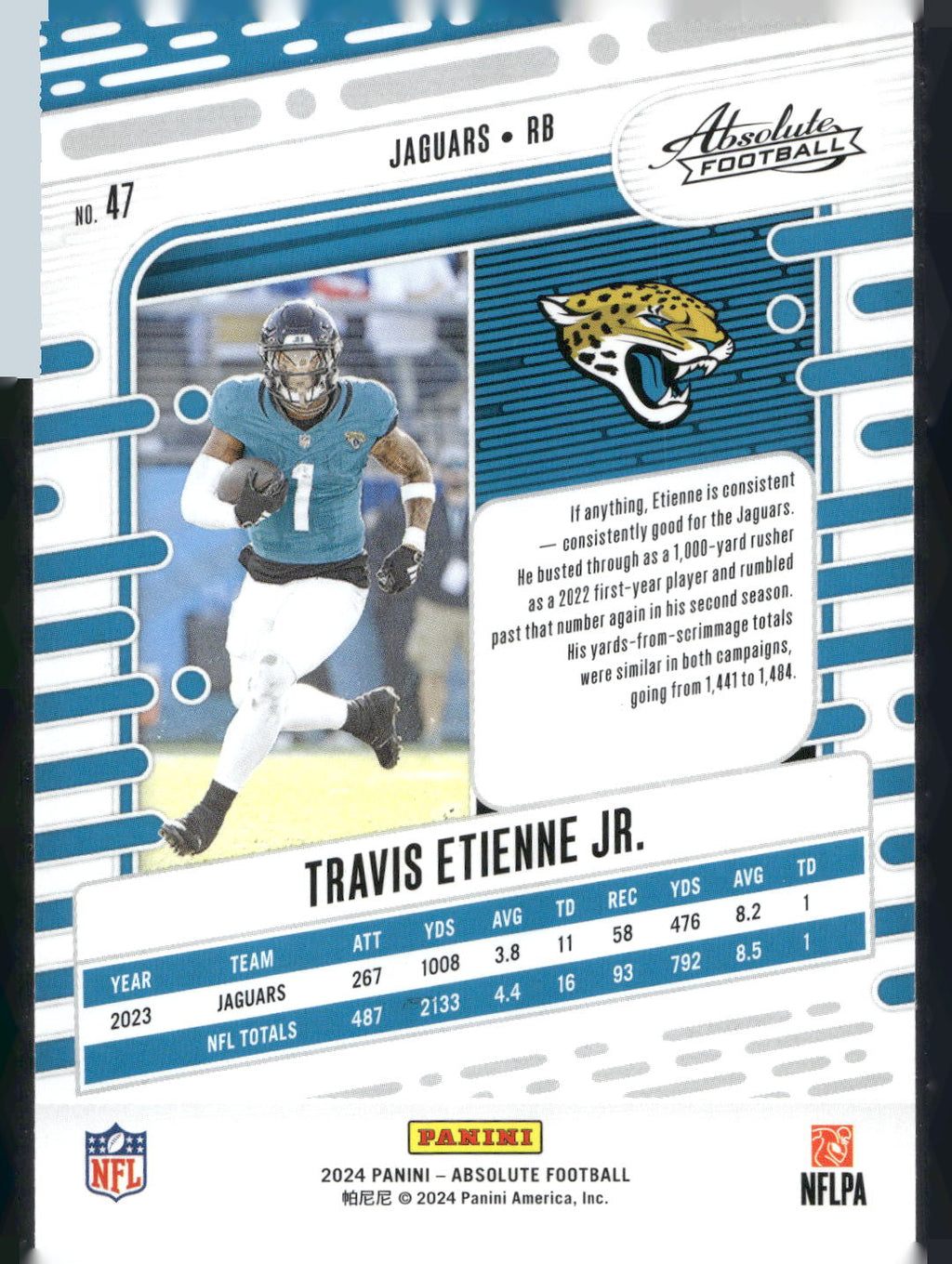 2024 Panini Absolute #47 Travis Etienne Jr. Retail