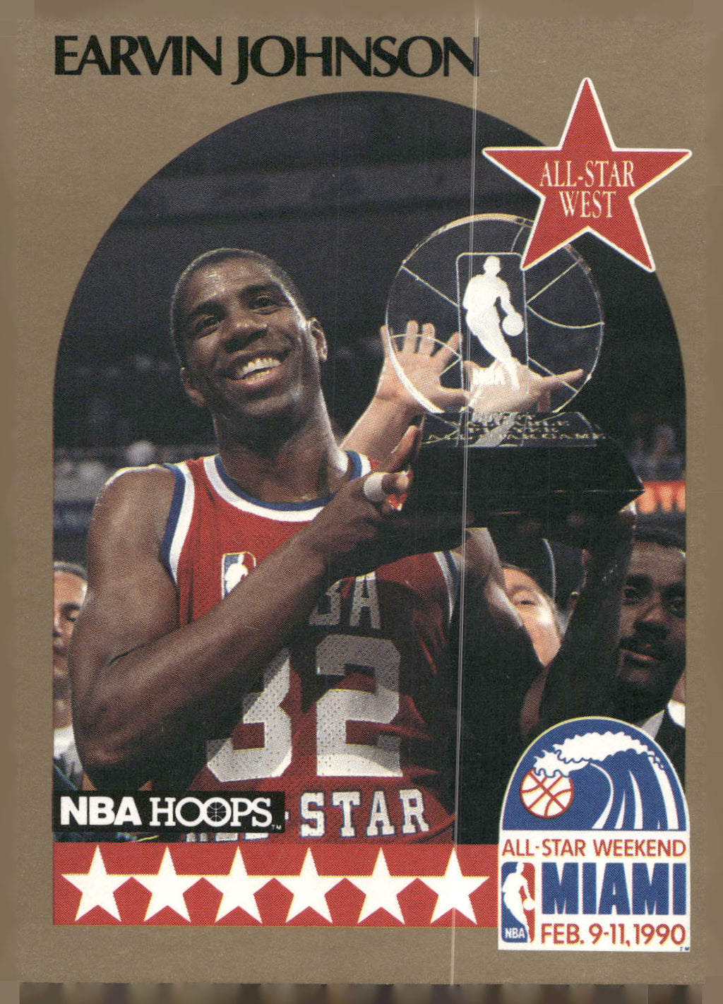 1990-91 Hoops #18 Earvin Johnson