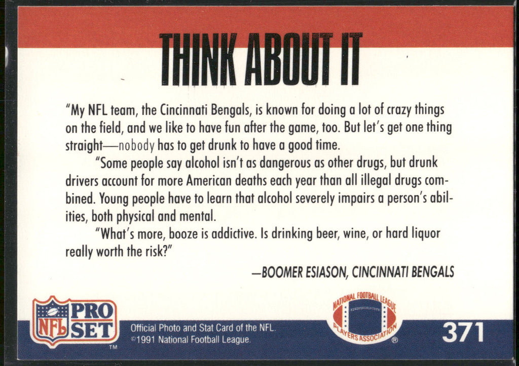 1991 Pro Set #371b Boomer Esiason