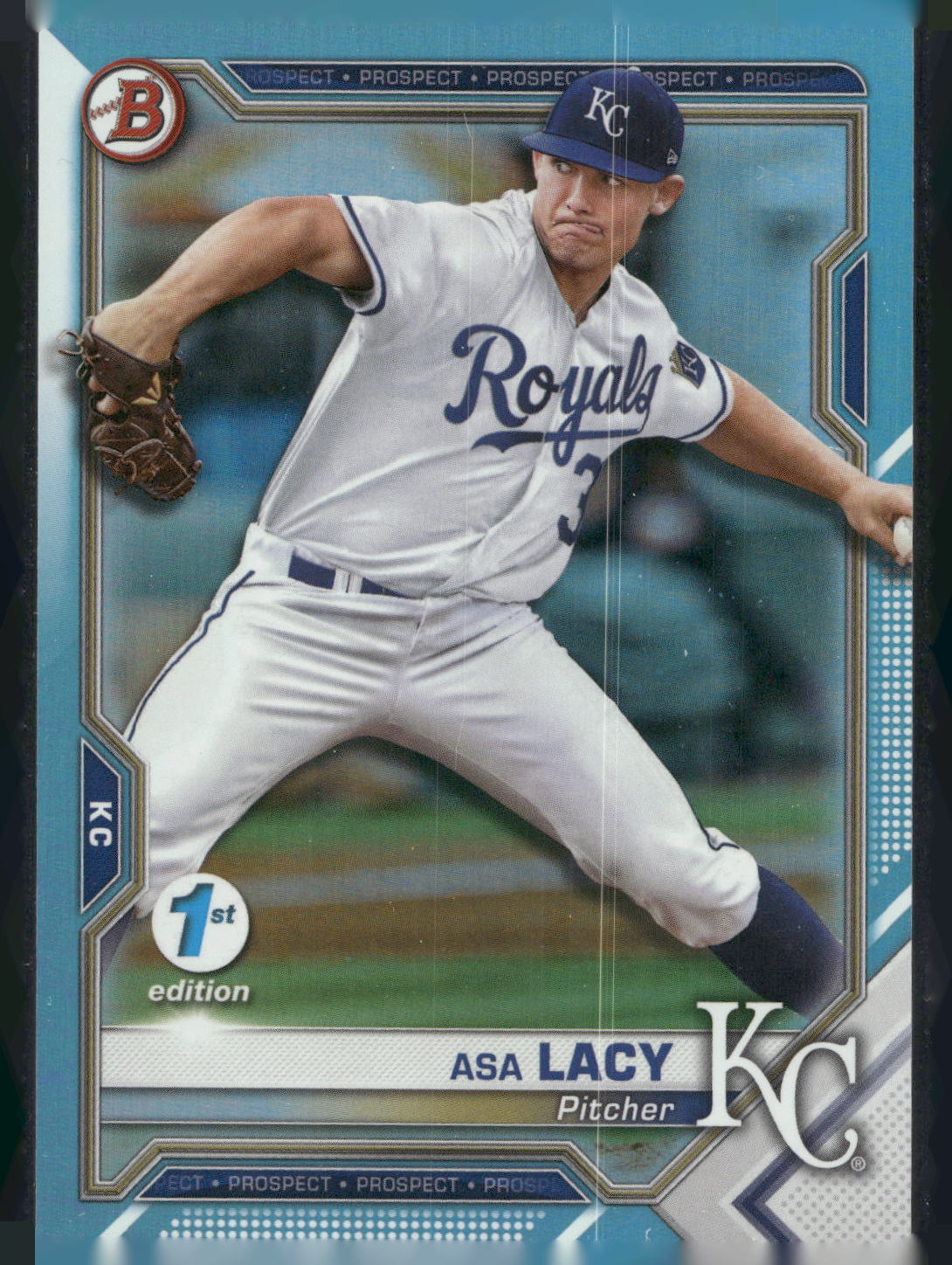 2021 Bowman 1st Edition #BFE-83 Asa Lacy Sky Blue