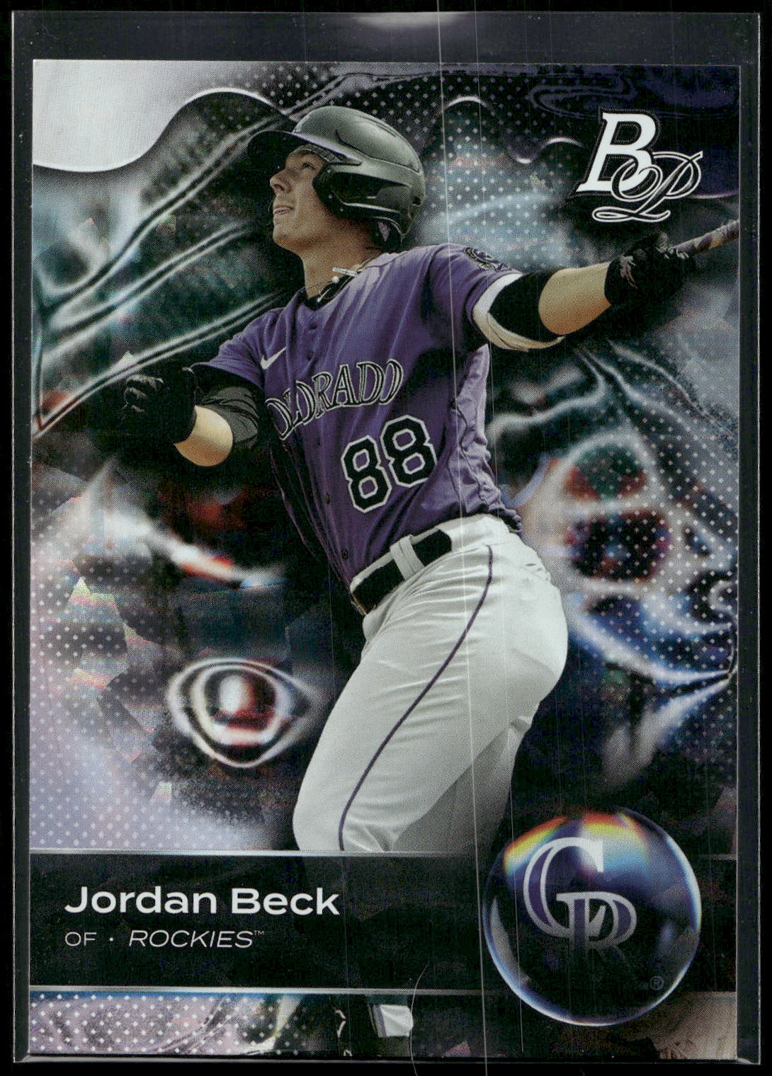 2023 Bowman Platinum #TOP-44 Jordan Beck Top Prospects Ice Foil