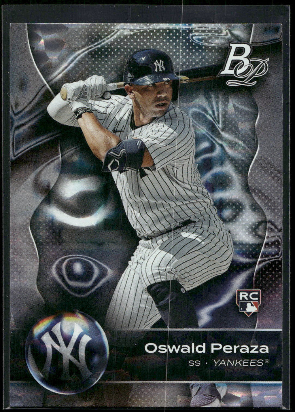 2023 Bowman Platinum #57 Oswald Peraza Ice Foil