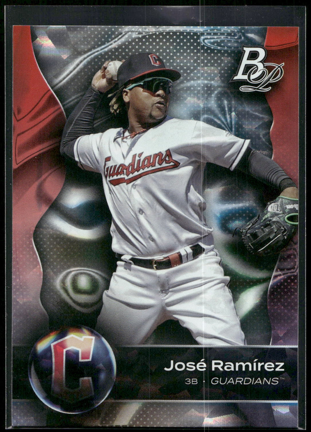 2023 Bowman Platinum #95 José Ramírez Ice Foil