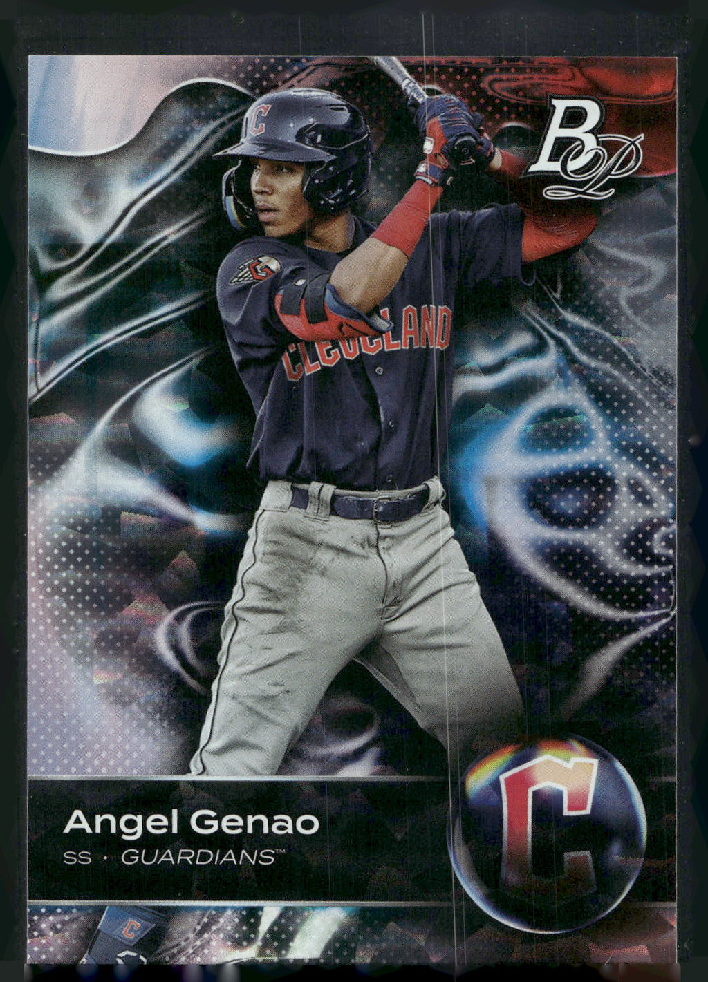 2023 Bowman Platinum #TOP-57 Angel Genao Top Prospects Ice Foil