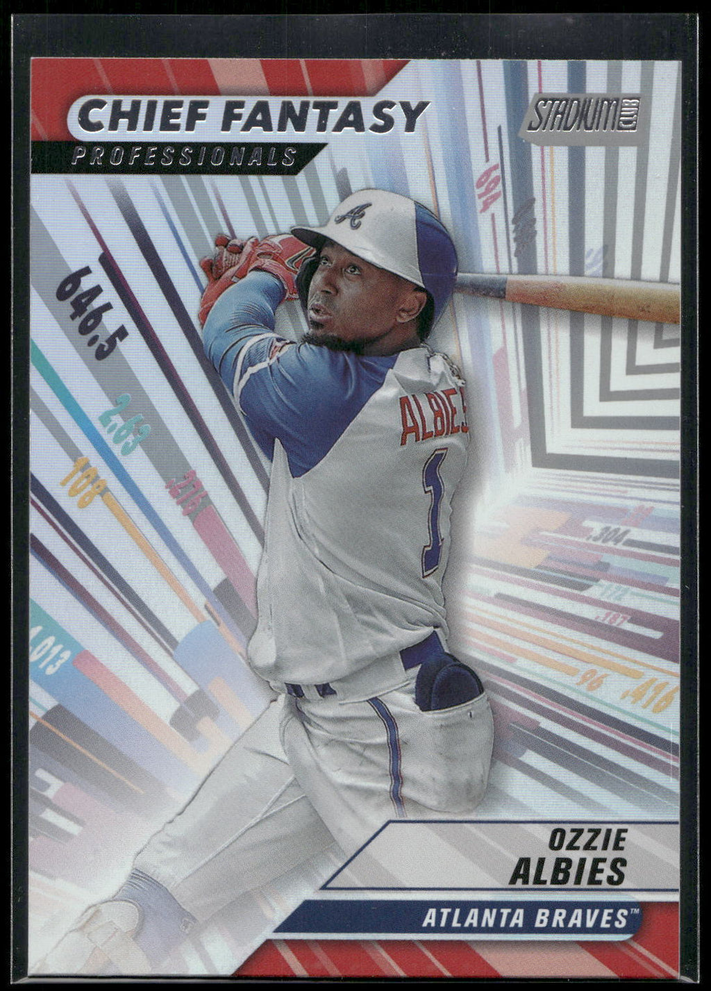 2024 Stadium Club #CFPRO-18 Ozzie Albies Chief Fantasy Professionals