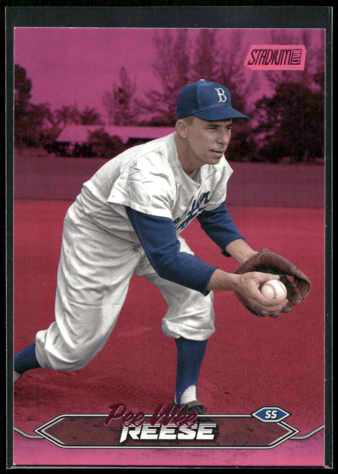 2024 Stadium Club #267 Pee Wee Reese Pink Foil