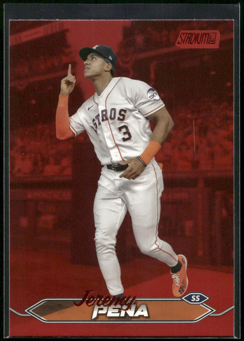 2024 Stadium Club #124 Jeremy Peña Red Foil