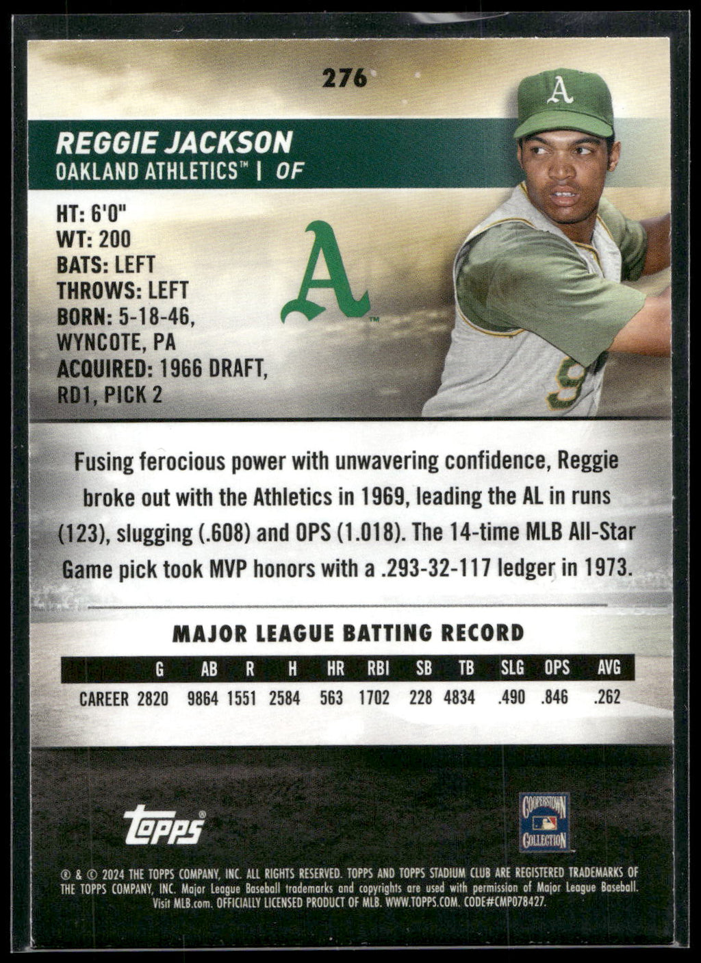 2024 Stadium Club #276 Reggie Jackson