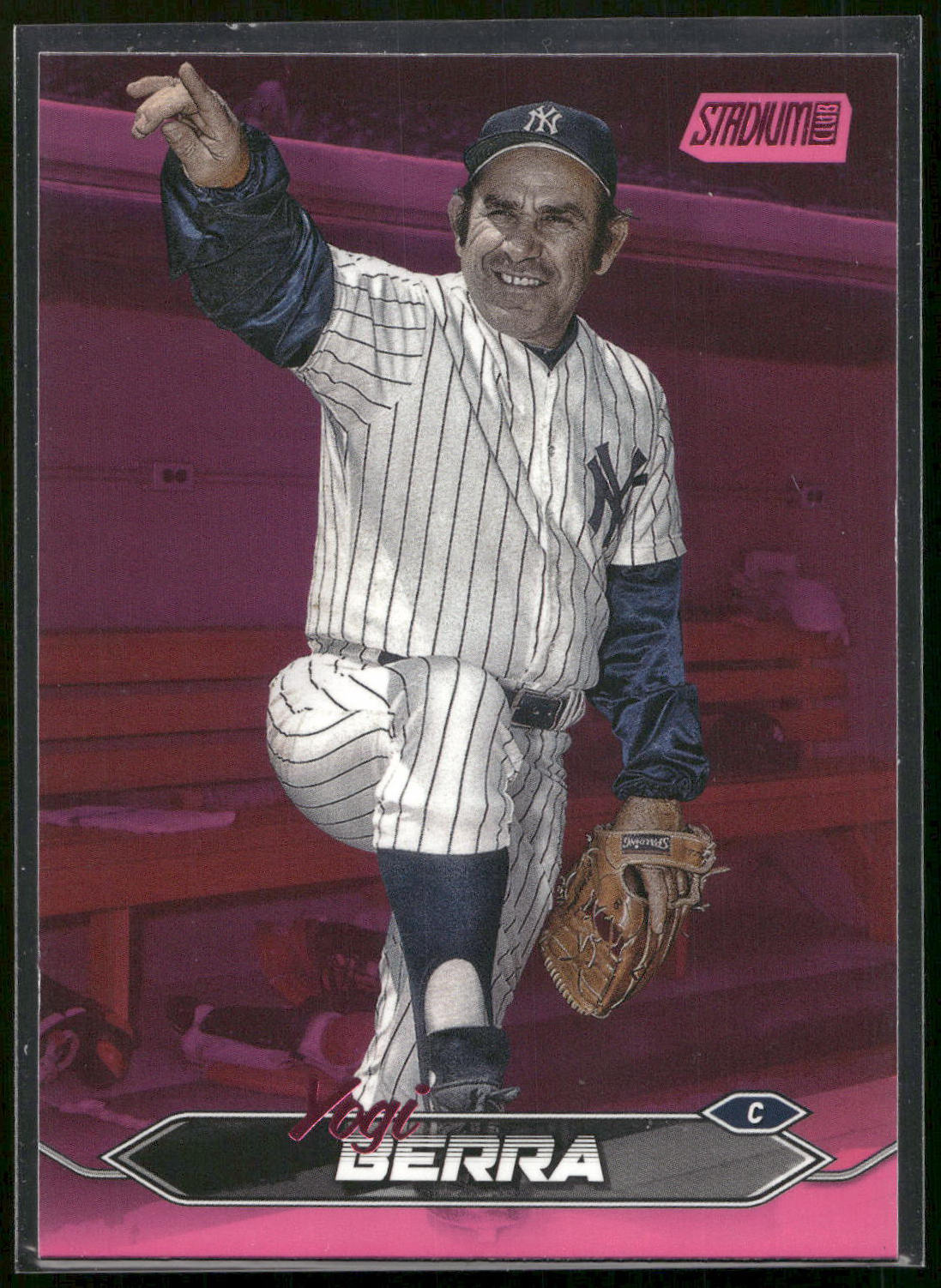 2024 Stadium Club #172 Yogi Berra Pink Foil