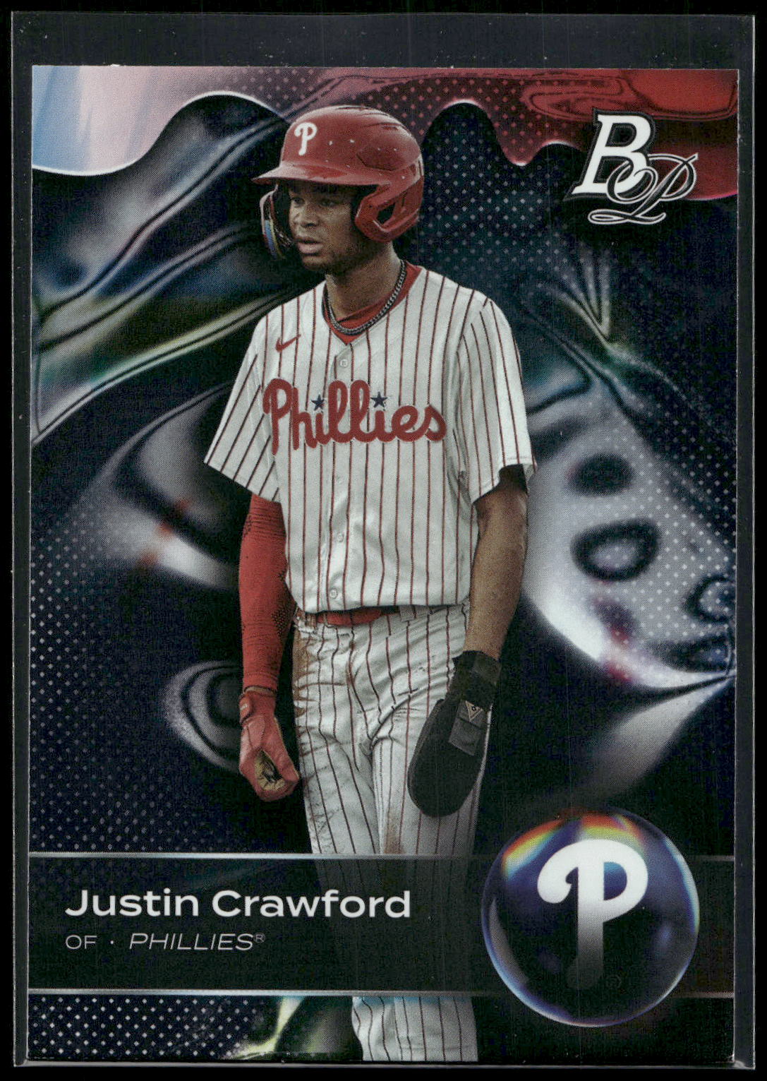 2023 Bowman Platinum #TOP-5 Justin Crawford Top Prospects