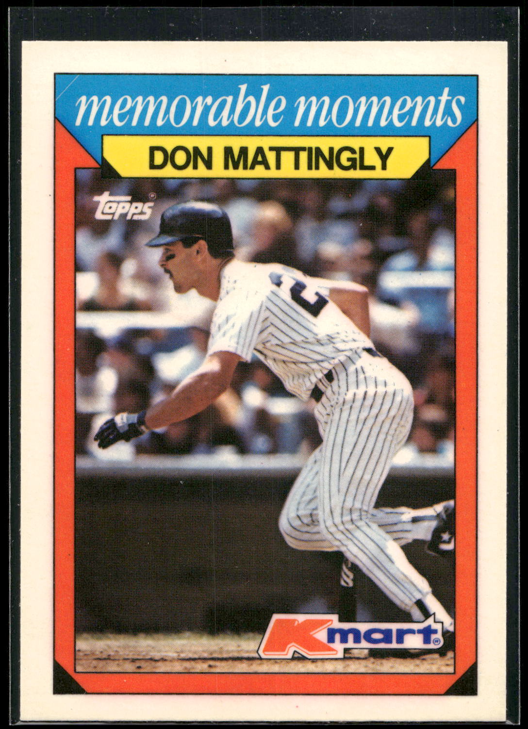 1988 Topps Kmart Memorable Moments #15 Don Mattingly