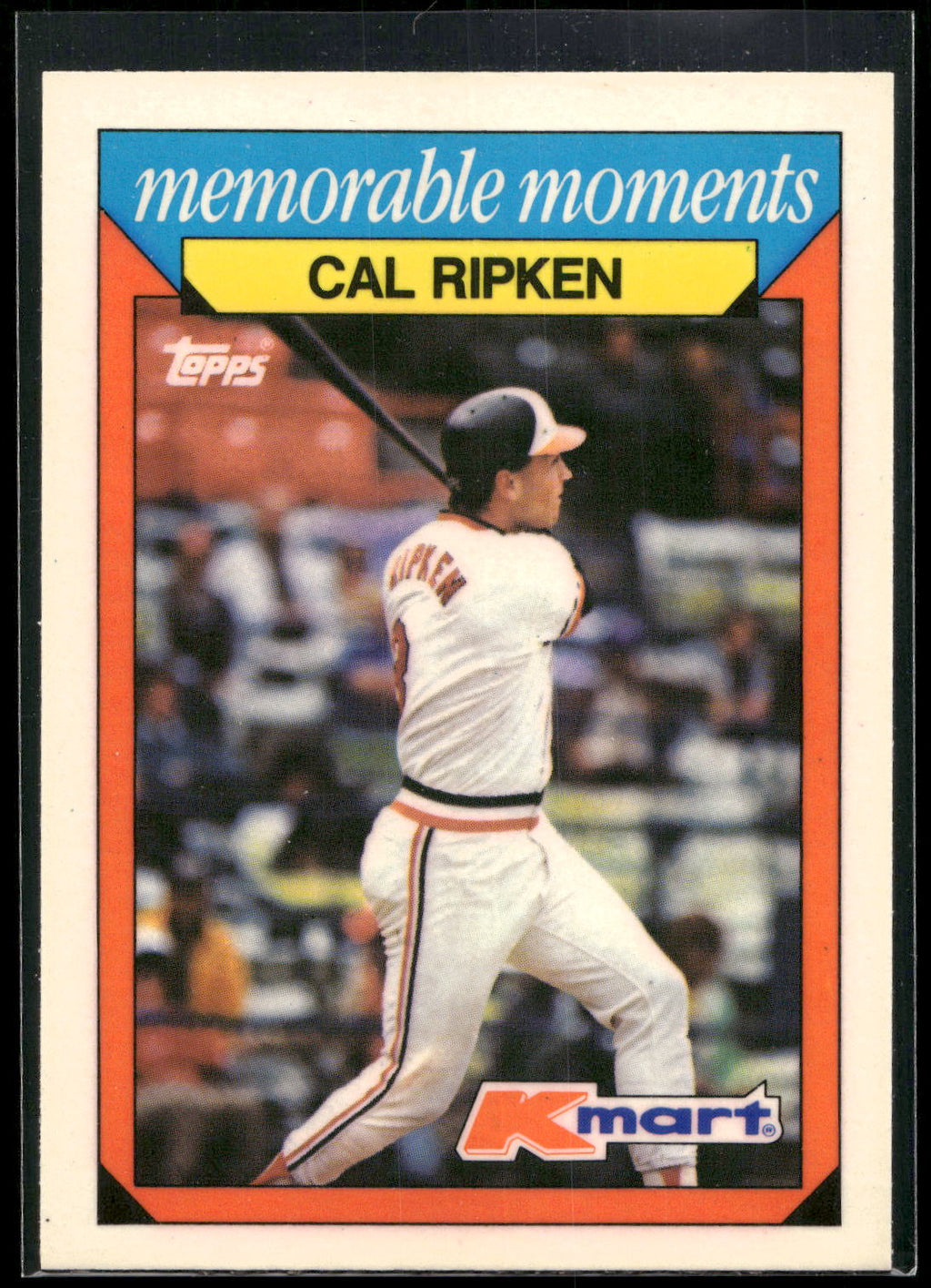 1988 Topps Kmart Memorable Moments #21 Cal Ripken