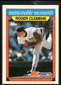 1988 Topps Kmart Memorable Moments #7 Roger Clemens