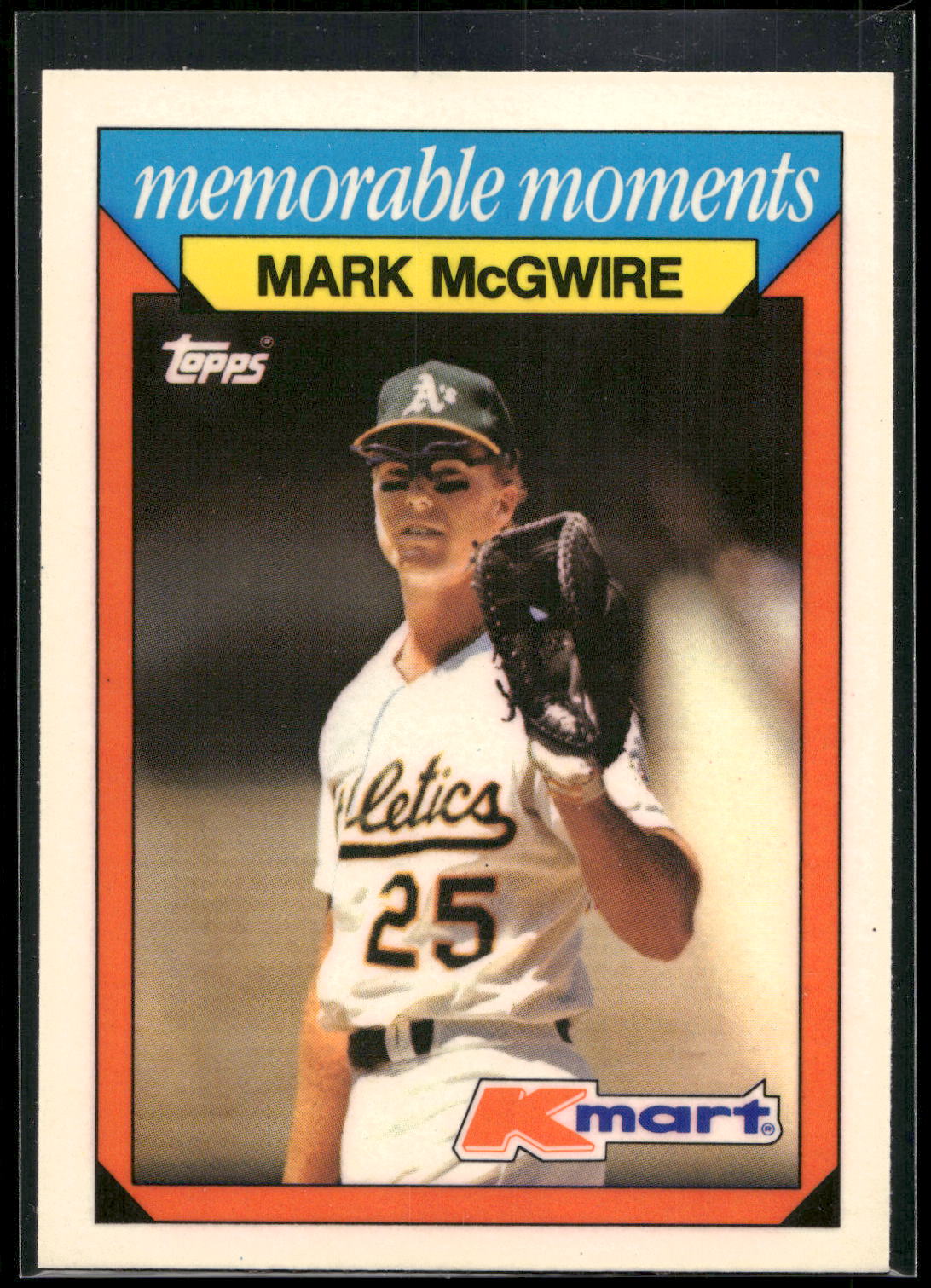 1988 Topps Kmart Memorable Moments #16 Mark McGwire