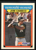 1988 Topps Kmart Memorable Moments #4 Jose Canseco