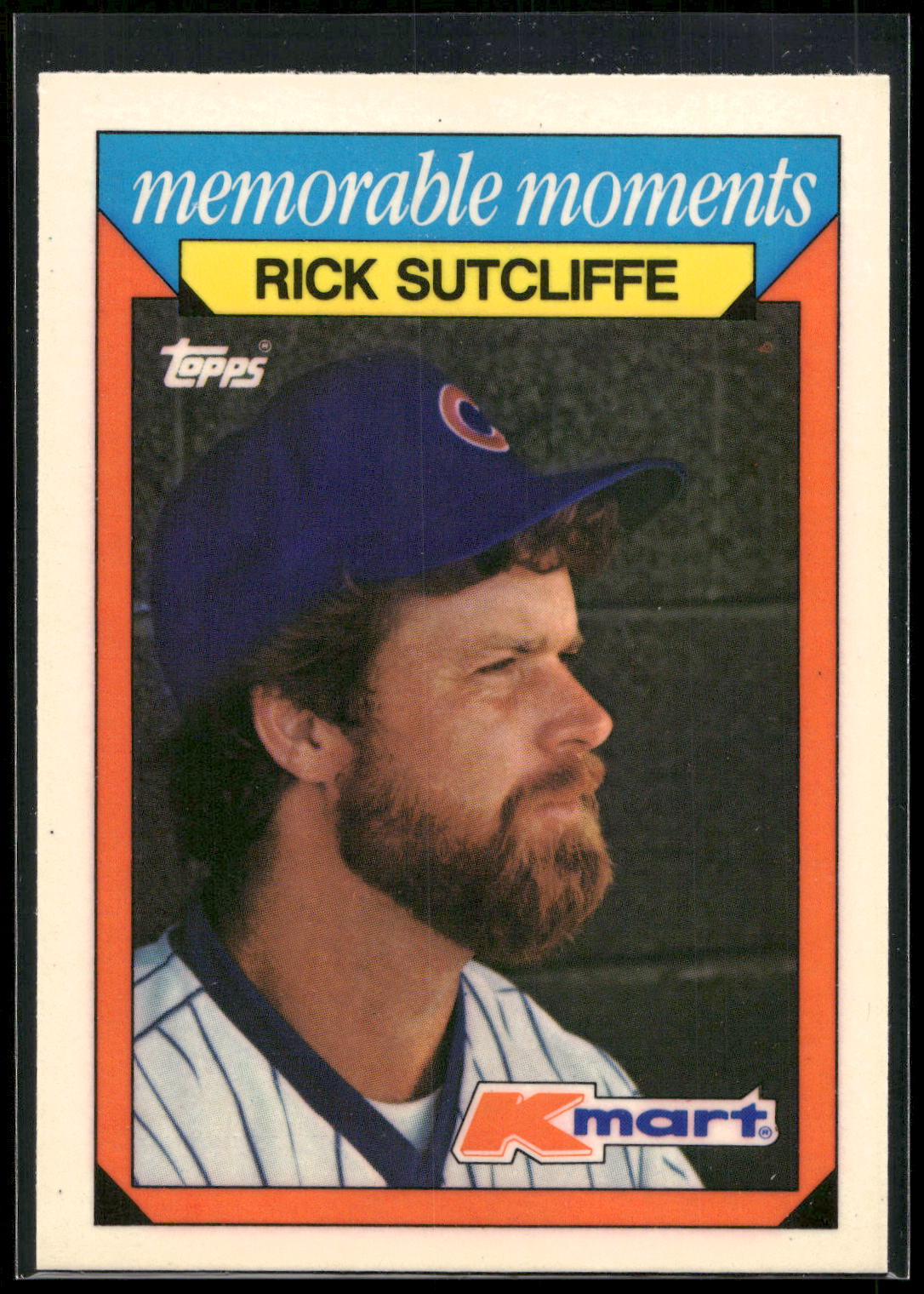 1988 Topps Kmart Memorable Moments #30 Rick Sutcliffe