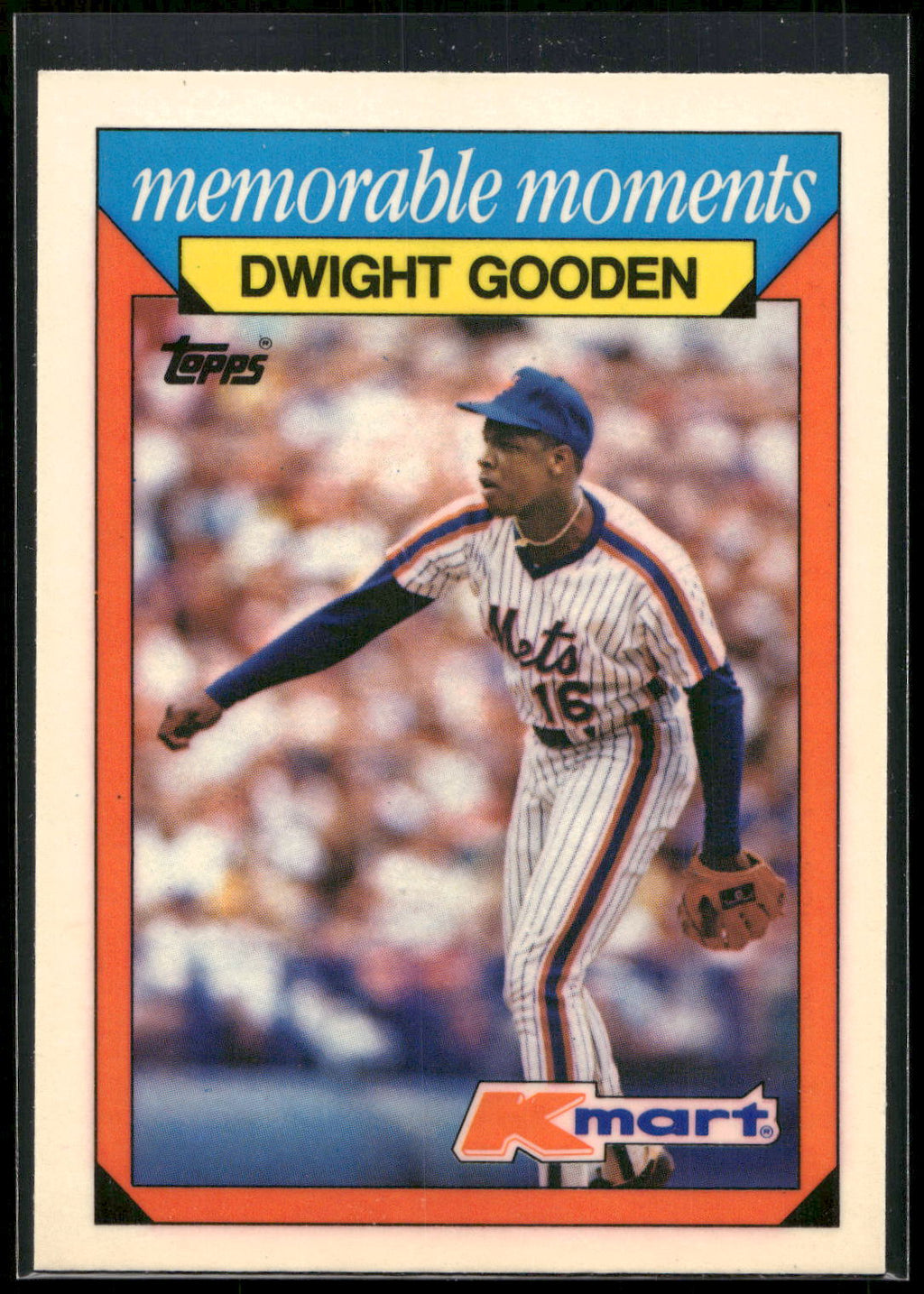 1988 Topps Kmart Memorable Moments #10 Dwight Gooden