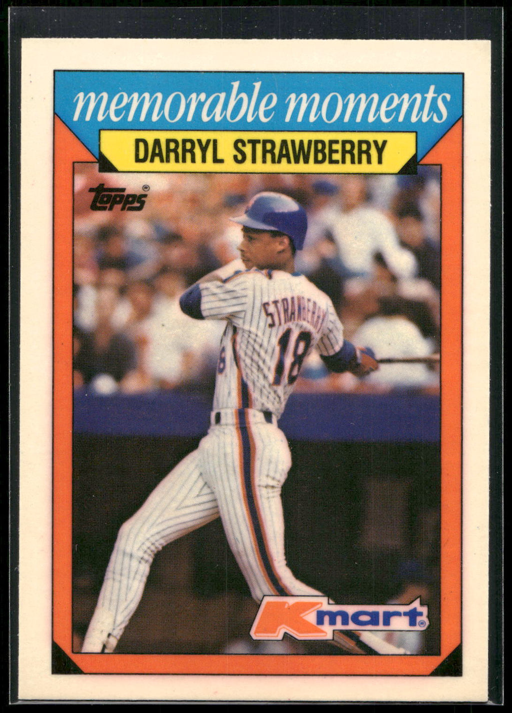 1988 Topps Kmart Memorable Moments #29 Darryl Strawberry