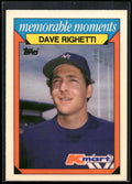 1988 Topps Kmart Memorable Moments #20 Dave Righetti