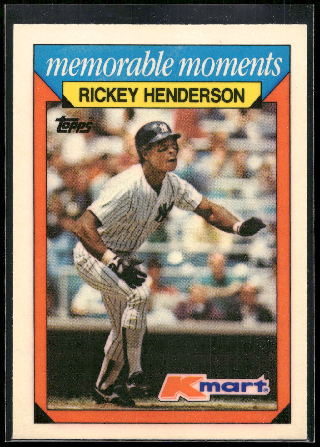 1988 Topps Kmart Memorable Moments #13 Rickey Henderson