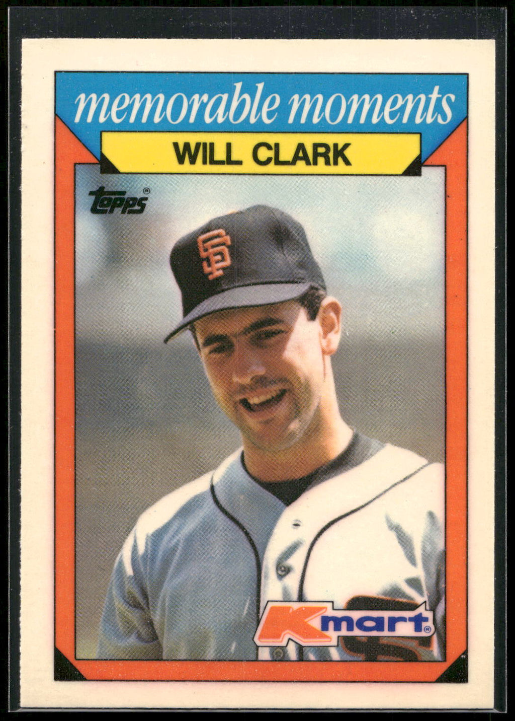 1988 Topps Kmart Memorable Moments #6 Will Clark