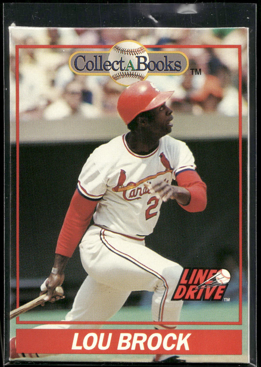 1991 Line Drive Collect-a-Books #11 Lou Brock