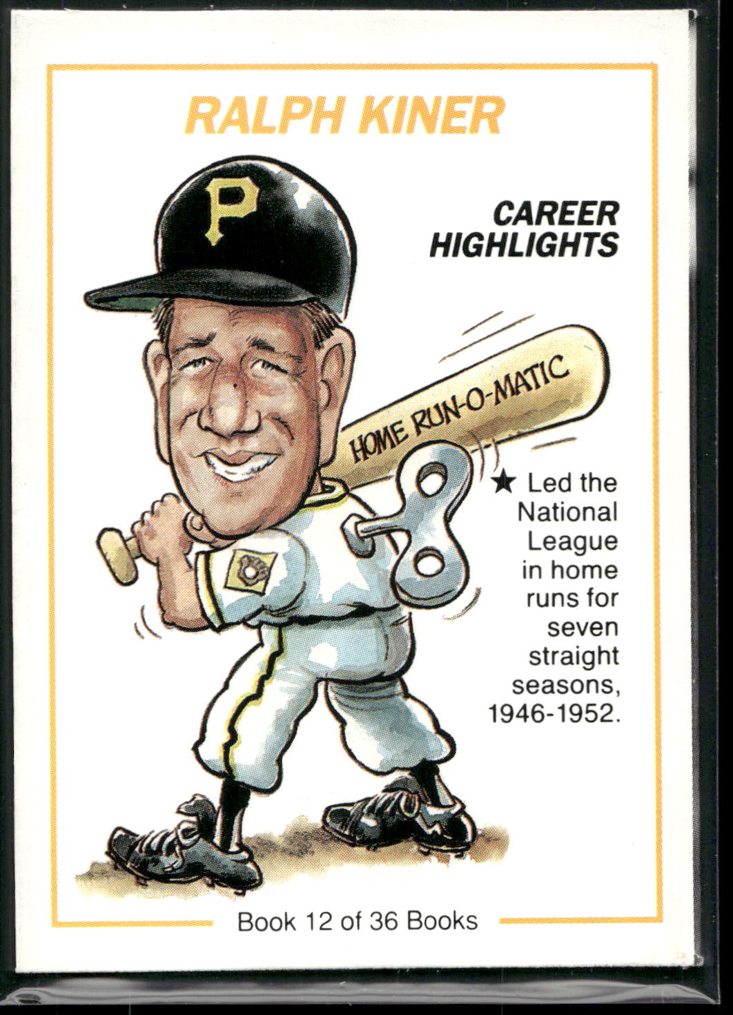 1991 Line Drive Collect-a-Books #12 Ralph Kiner