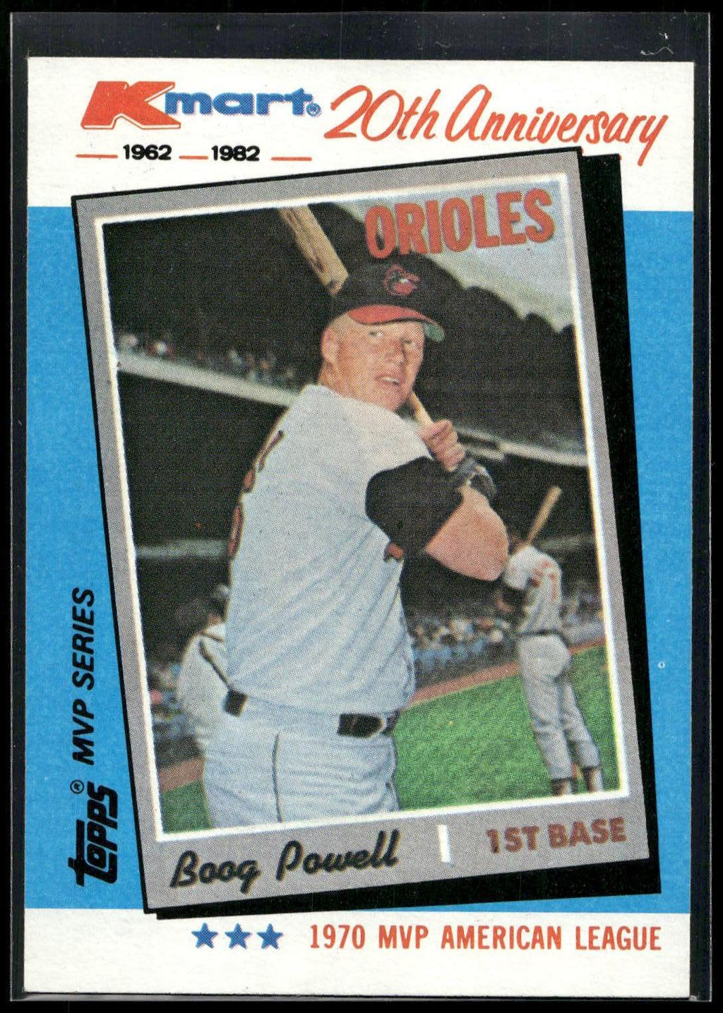 1982 Topps Kmart 20th Anniversary AL & NL MVP's #17 Boog Powell