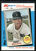 1982 Topps Kmart 20th Anniversary AL & NL MVP's #13 Denny McLain