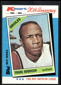 1982 Topps Kmart 20th Anniversary AL & NL MVP's #9 Frank Robinson