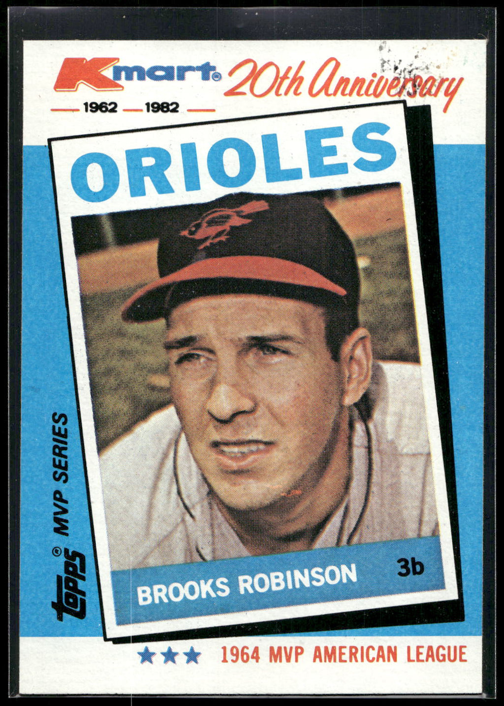 1982 Topps Kmart 20th Anniversary AL & NL MVP's #5 Brooks Robinson