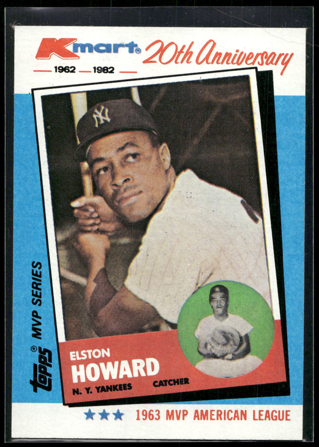 1982 Topps Kmart 20th Anniversary AL & NL MVP's #3 Elston Howard