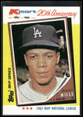 1982 Topps Kmart 20th Anniversary AL & NL MVP's #2 Maury Wills