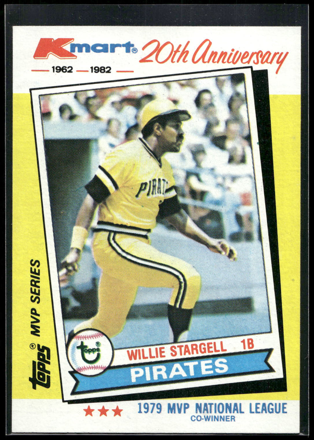 1982 Topps Kmart 20th Anniversary AL & NL MVP's #37 Willie Stargell