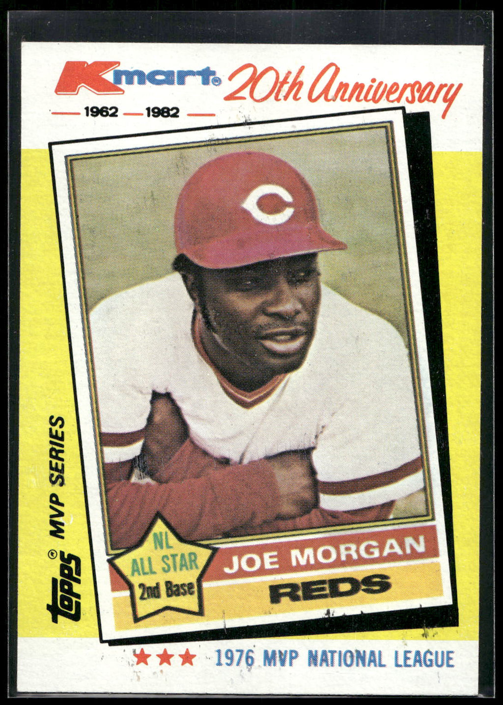 1982 Topps Kmart 20th Anniversary AL & NL MVP's #30 Joe Morgan