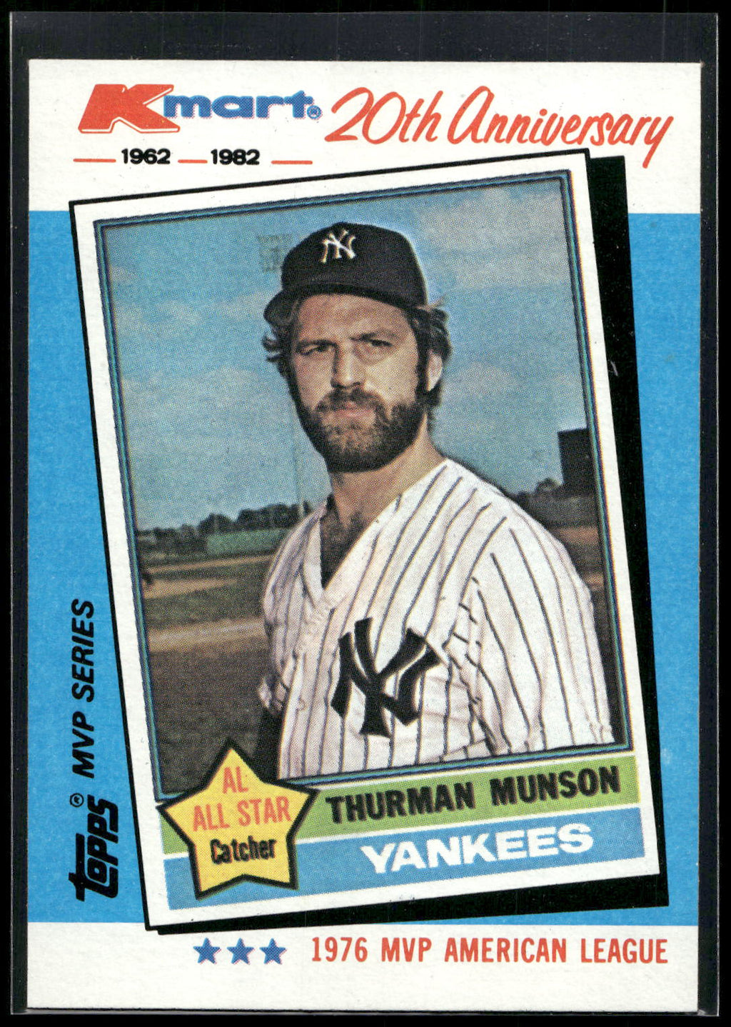1982 Topps Kmart 20th Anniversary AL & NL MVP's #29 Thurman Munson