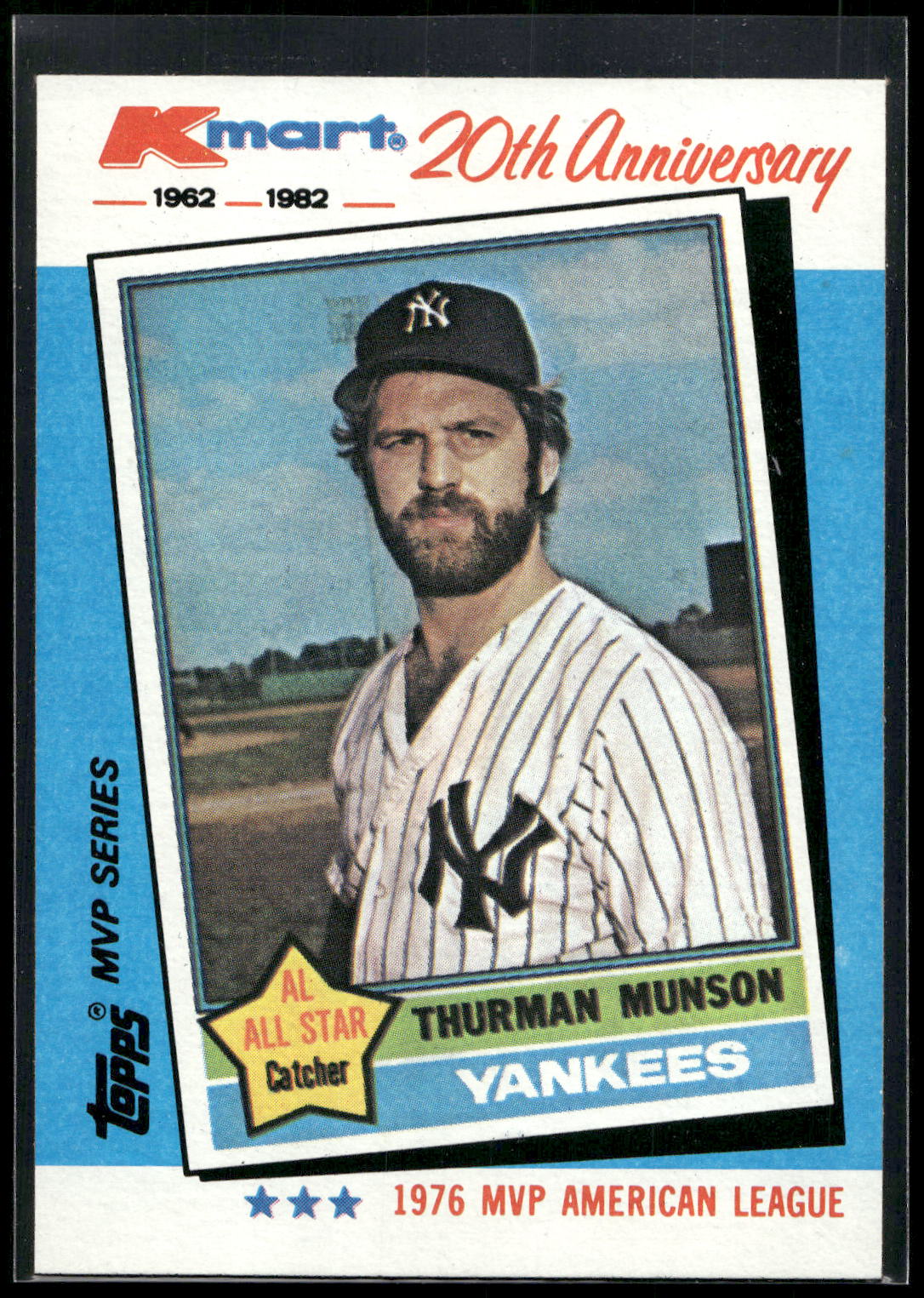 1982 Topps Kmart 20th Anniversary AL & NL MVP's #29 Thurman Munson