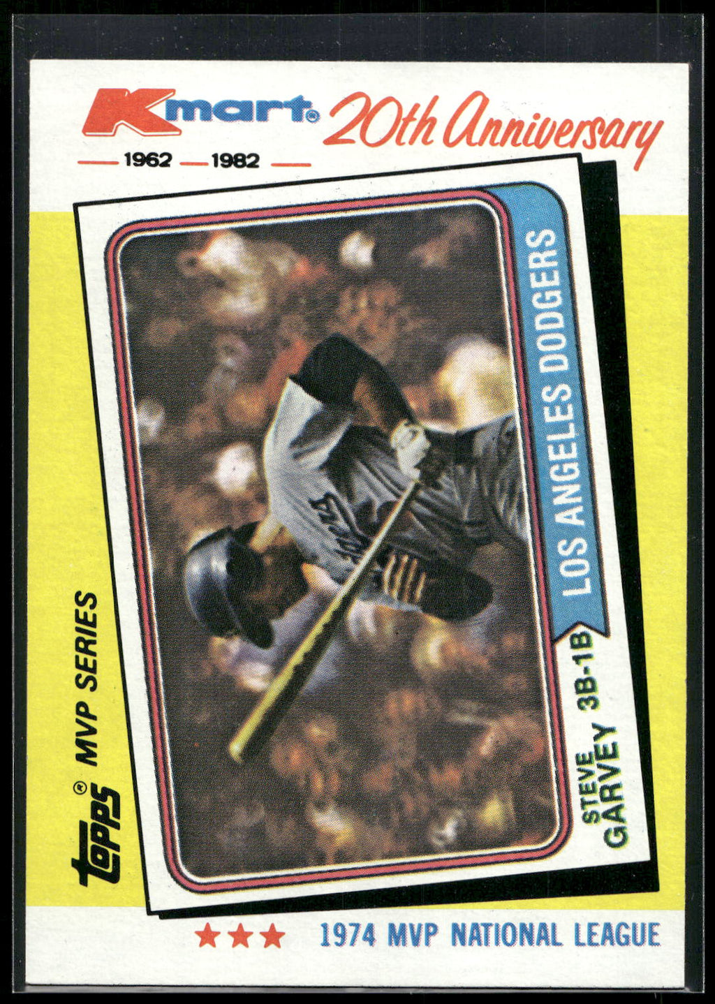 1982 Topps Kmart 20th Anniversary AL & NL MVP's #26 Steve Garvey