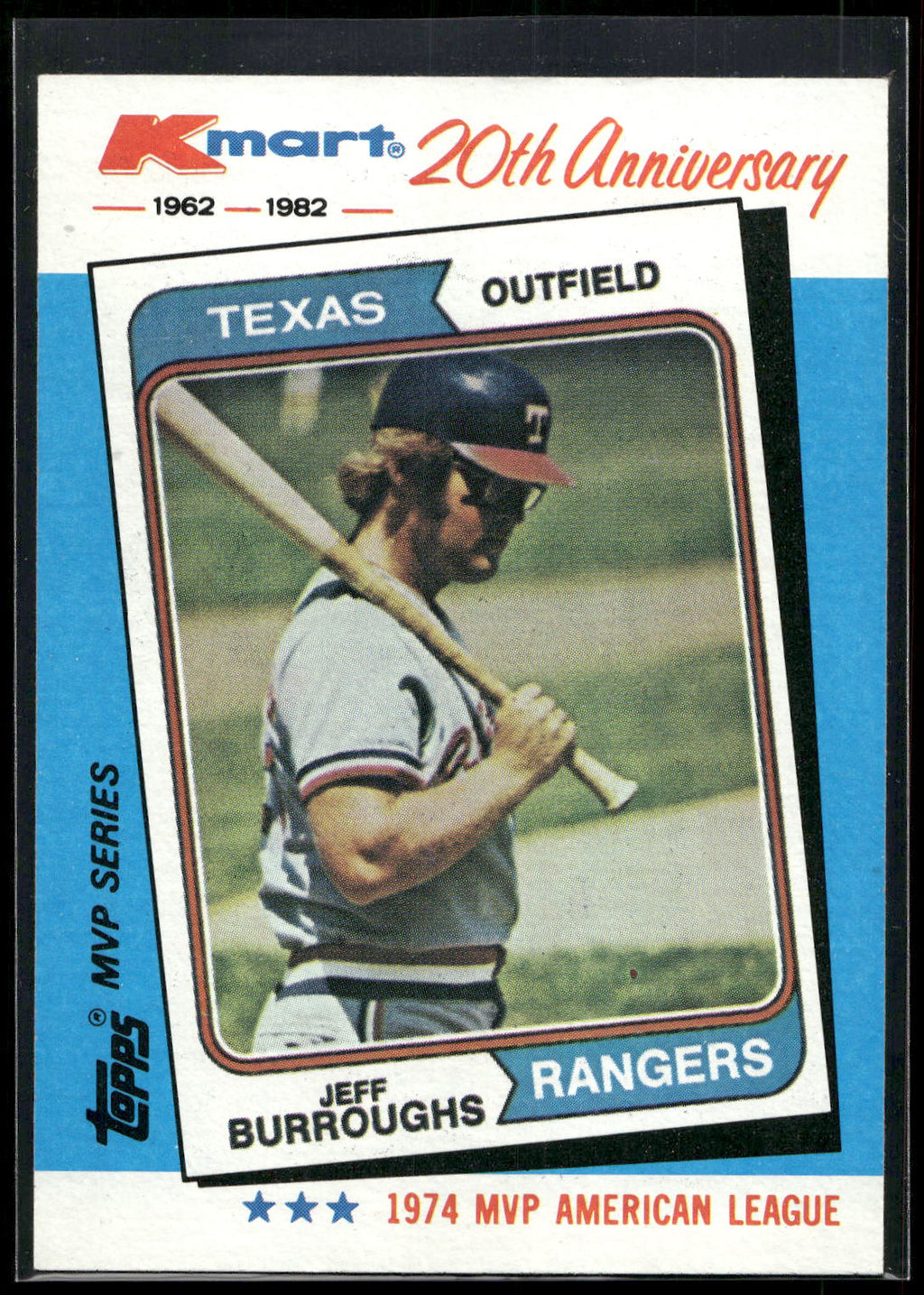 1982 Topps Kmart 20th Anniversary AL & NL MVP's #25 Jeff Burroughs