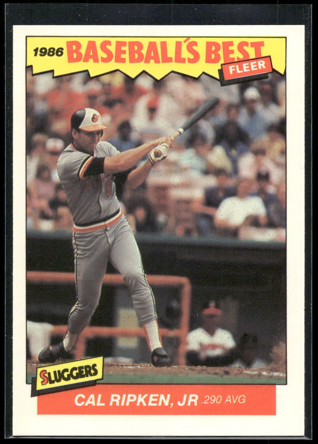 1986 Fleer Baseball's Best Sluggers vs. Pitchers #28 Cal Ripken, Jr.