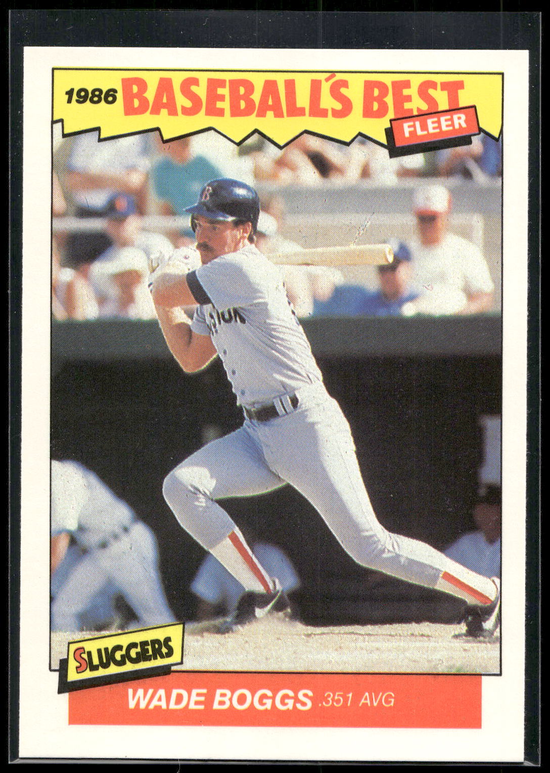 1986 Fleer Baseball's Best Sluggers vs. Pitchers #2 Wade Boggs