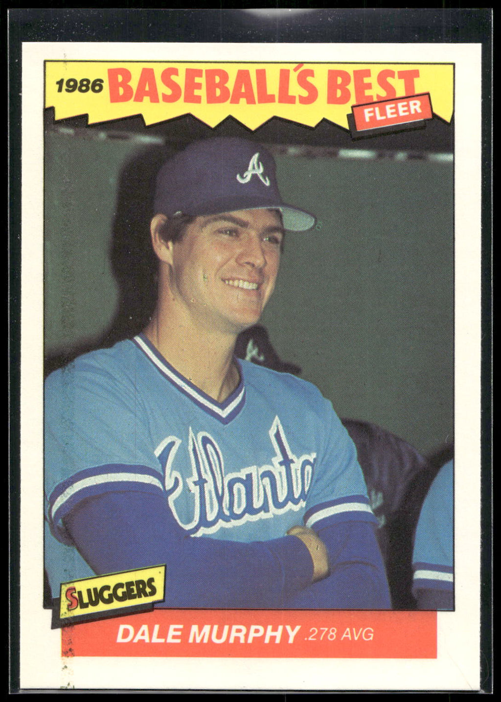 1986 Fleer Baseball's Best Sluggers vs. Pitchers #24 Dale Murphy