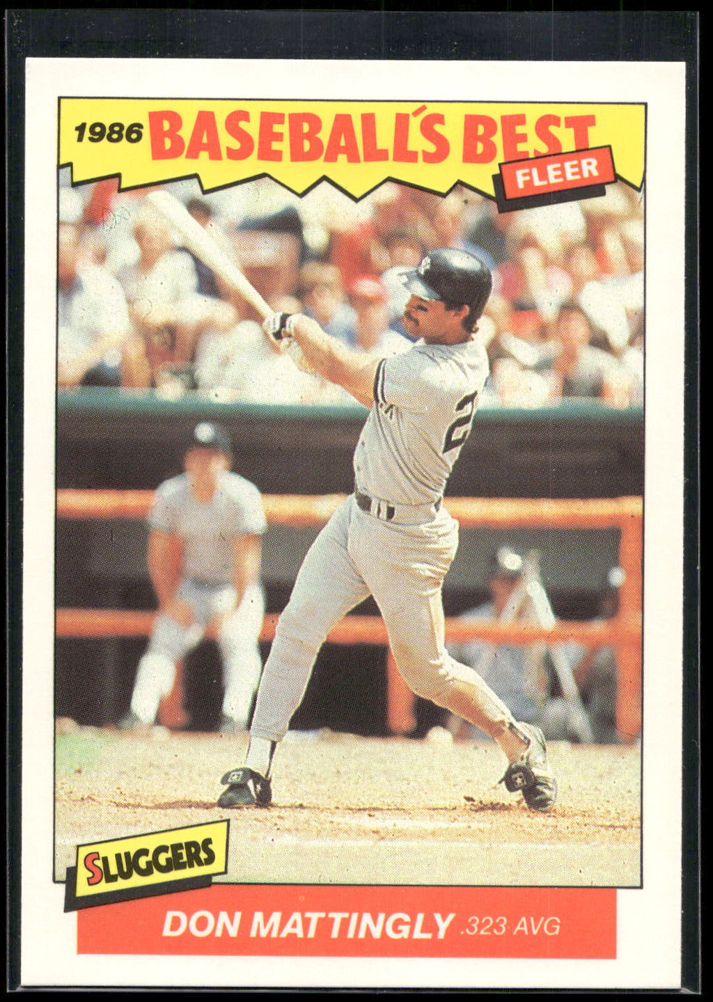 1986 Fleer Baseball's Best Sluggers vs. Pitchers #21 Don Mattingly